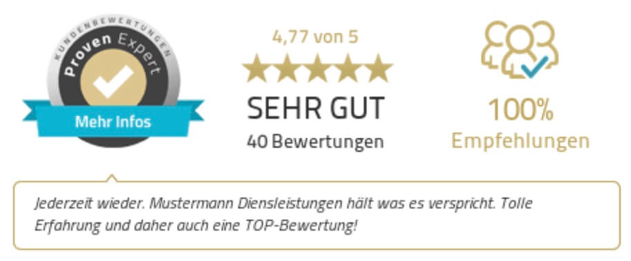 Begeisterte Kundenstimmen Eck IV